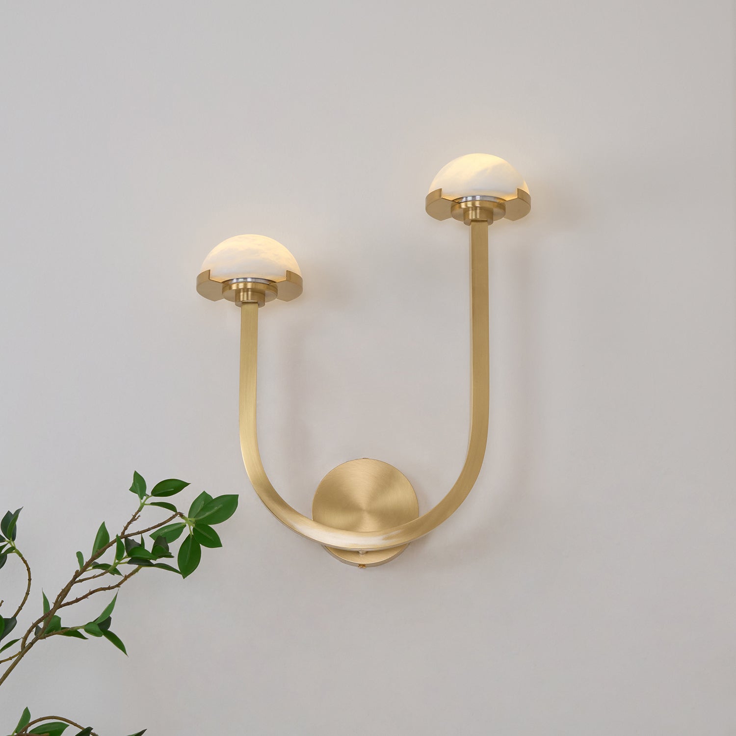 Vitalira Applique Murale Double en Albâtre - Neutralighting