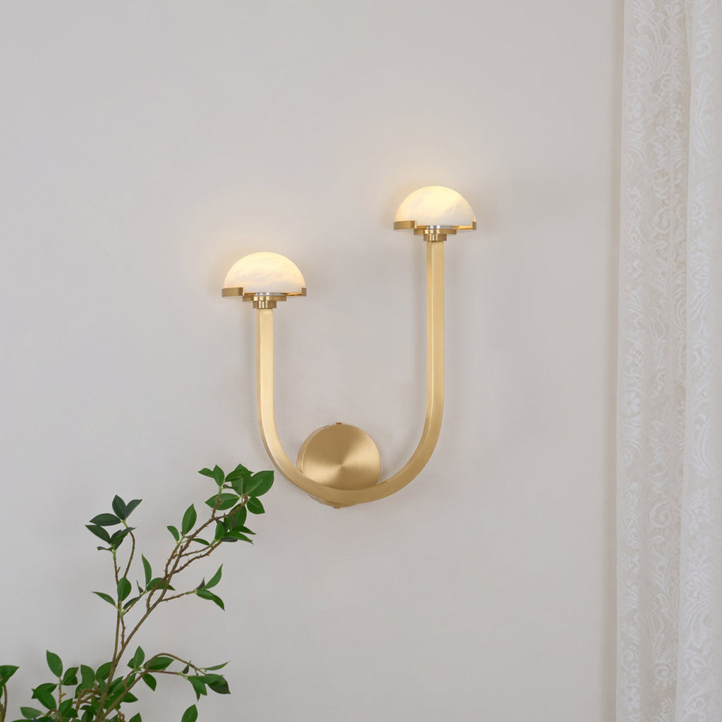 Vitalira Applique Murale Double en Albâtre - Neutralighting