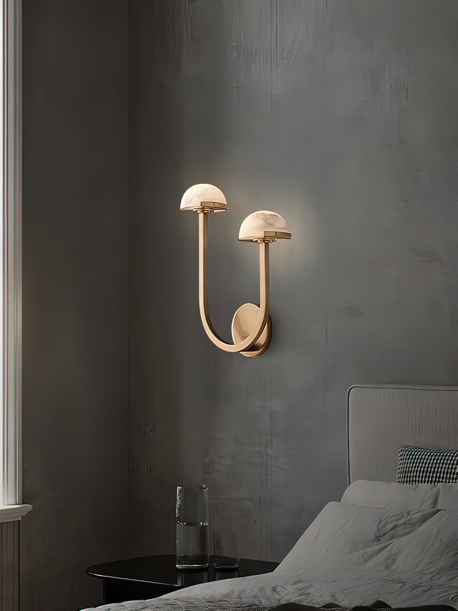 Vitalira Applique Murale Double en Albâtre - Neutralighting