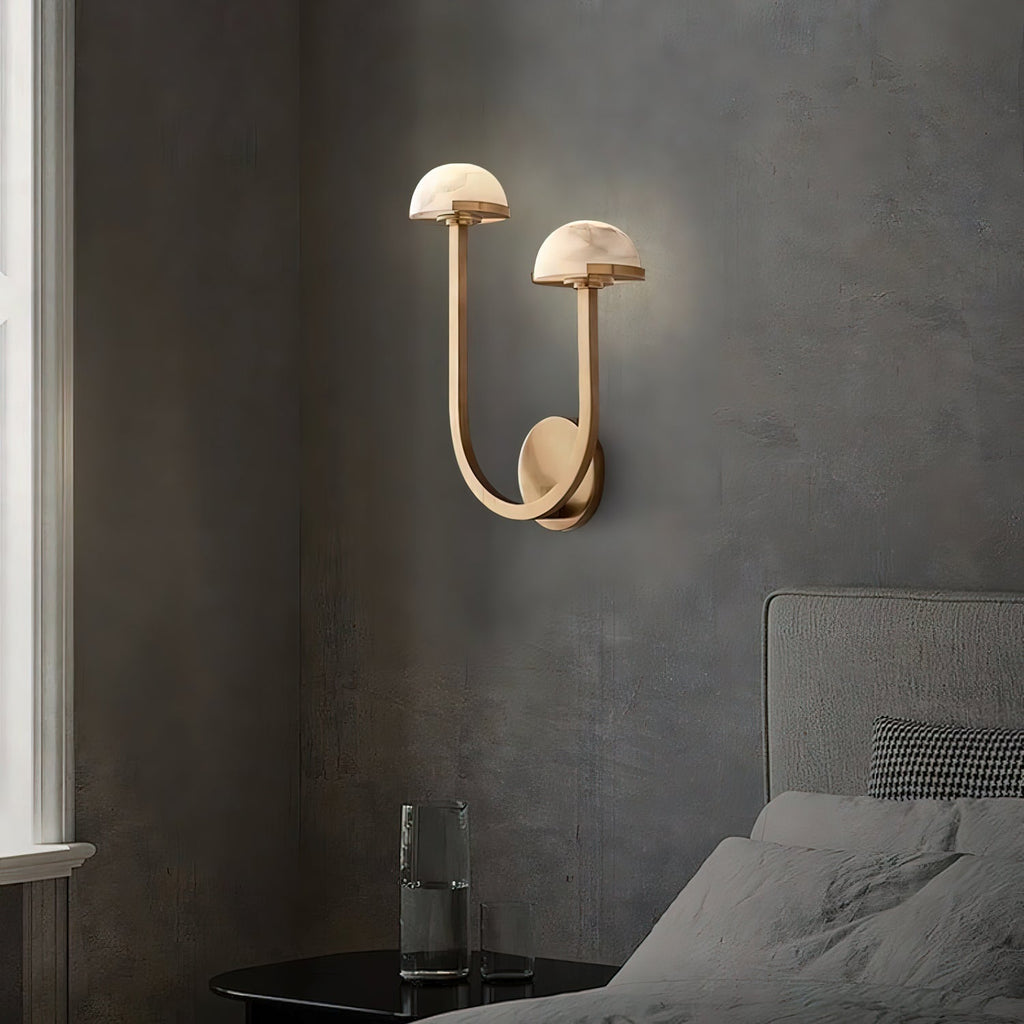 Vitalira Applique Murale Double en Albâtre - Neutralighting