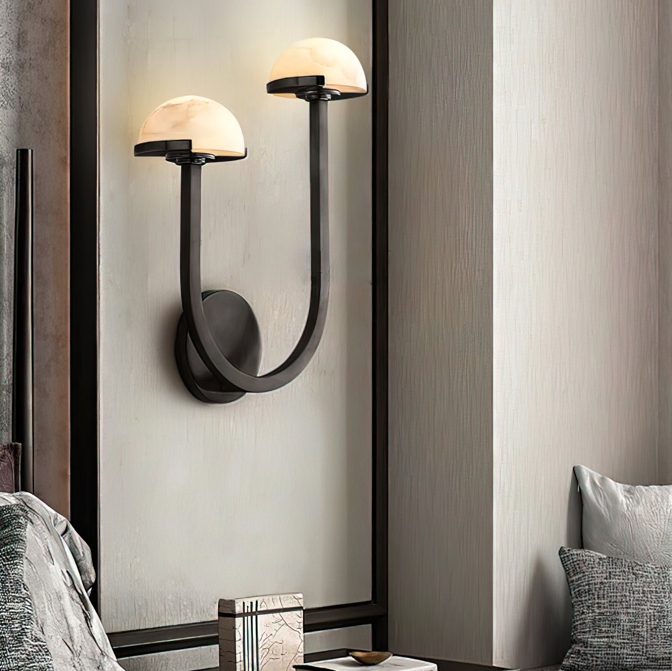 Vitalira Applique Murale Double en Albâtre - Neutralighting