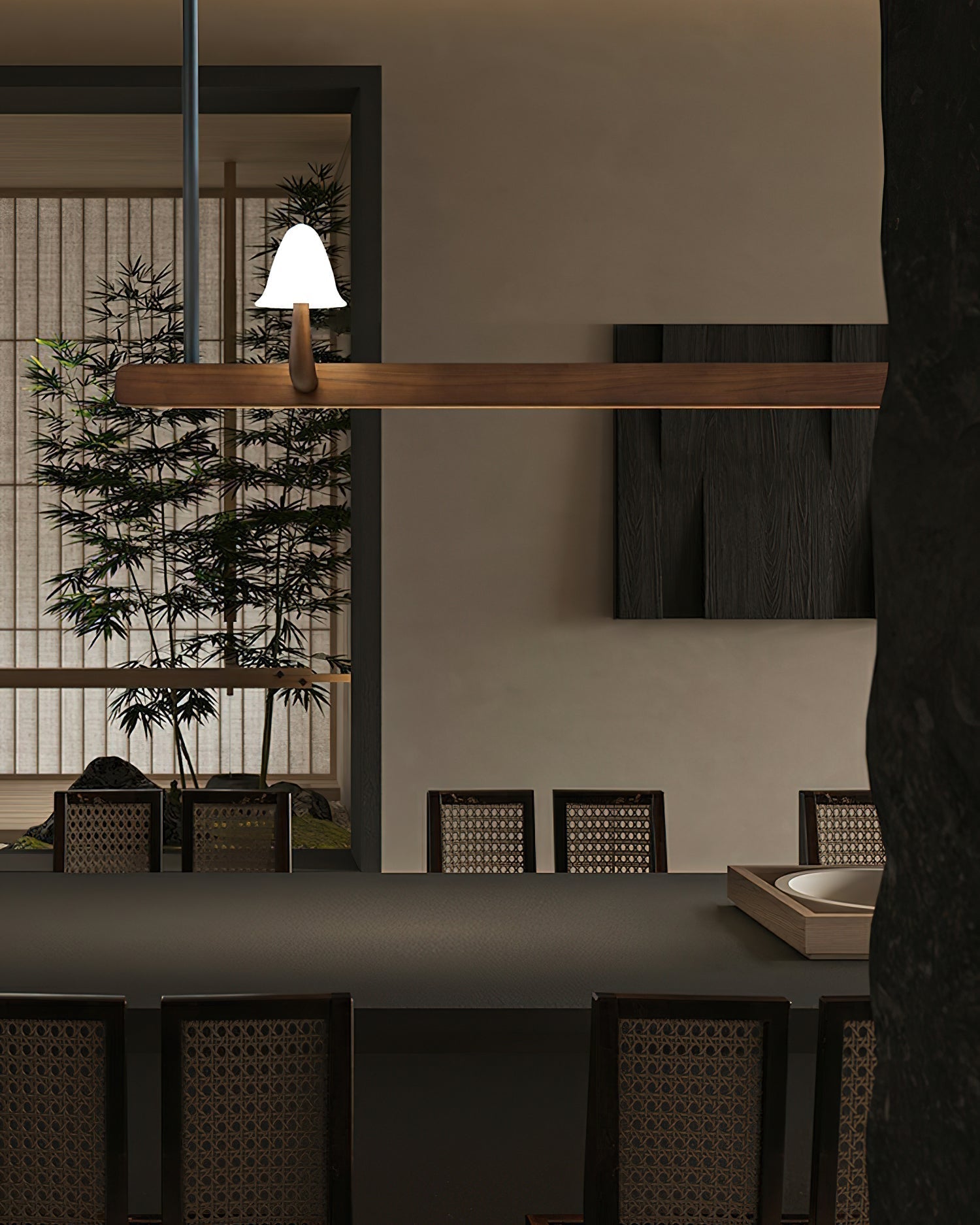 Lustra Chandelier en Bois Minimaliste Moderne - Neutralighting