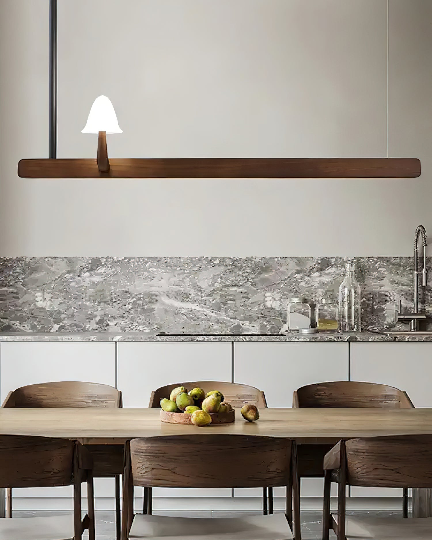 Lustra Chandelier en Bois Minimaliste Moderne - Neutralighting