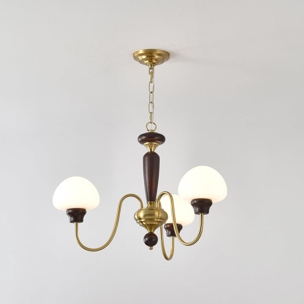 Lustra Lustre Laiton Bois Champignon Classique - Neutralighting