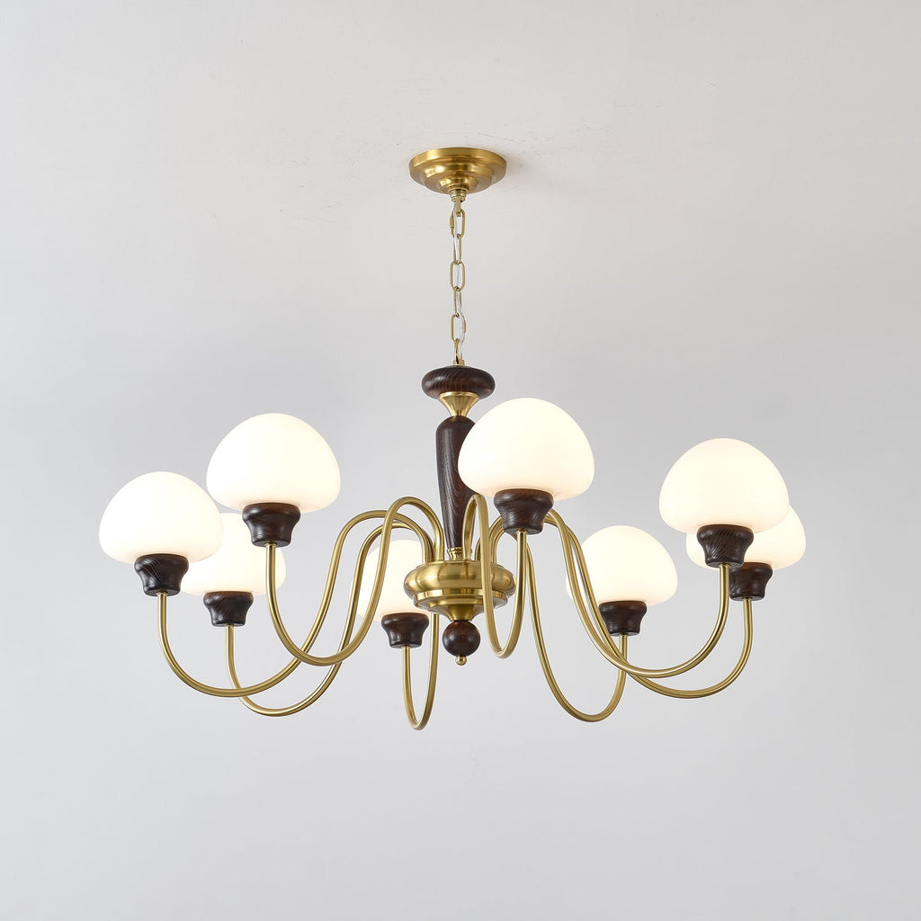 Lustra Lustre Laiton Bois Champignon Classique - Neutralighting