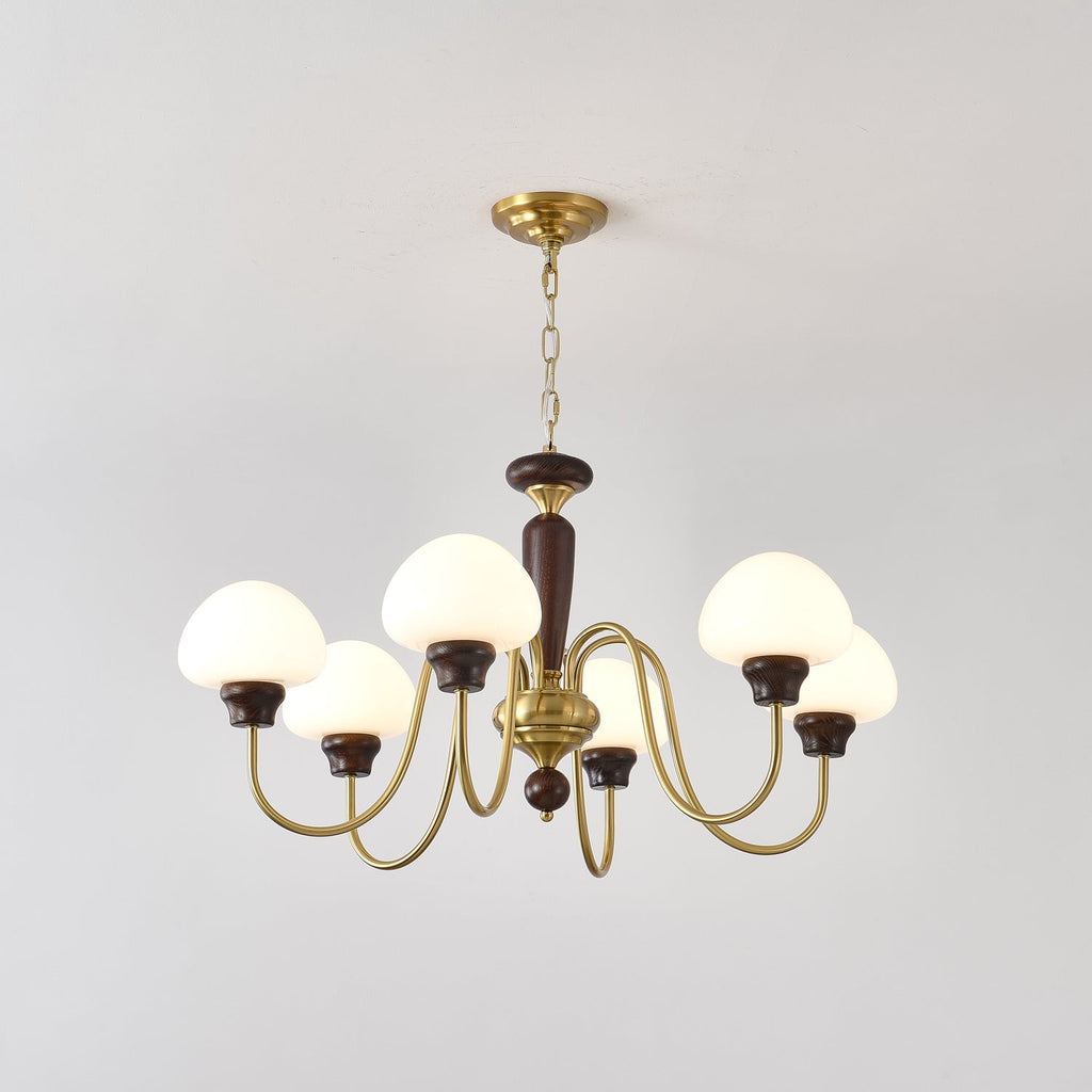 Lustra Lustre Laiton Bois Champignon Classique - Neutralighting