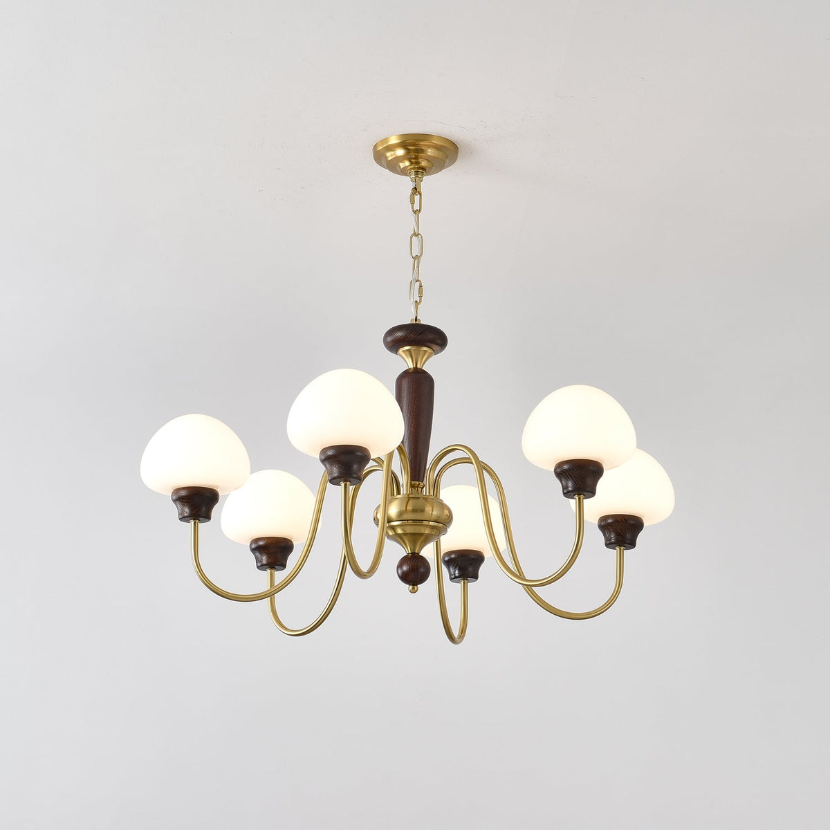 Lustra Lustre Laiton Bois Champignon Classique - Neutralighting