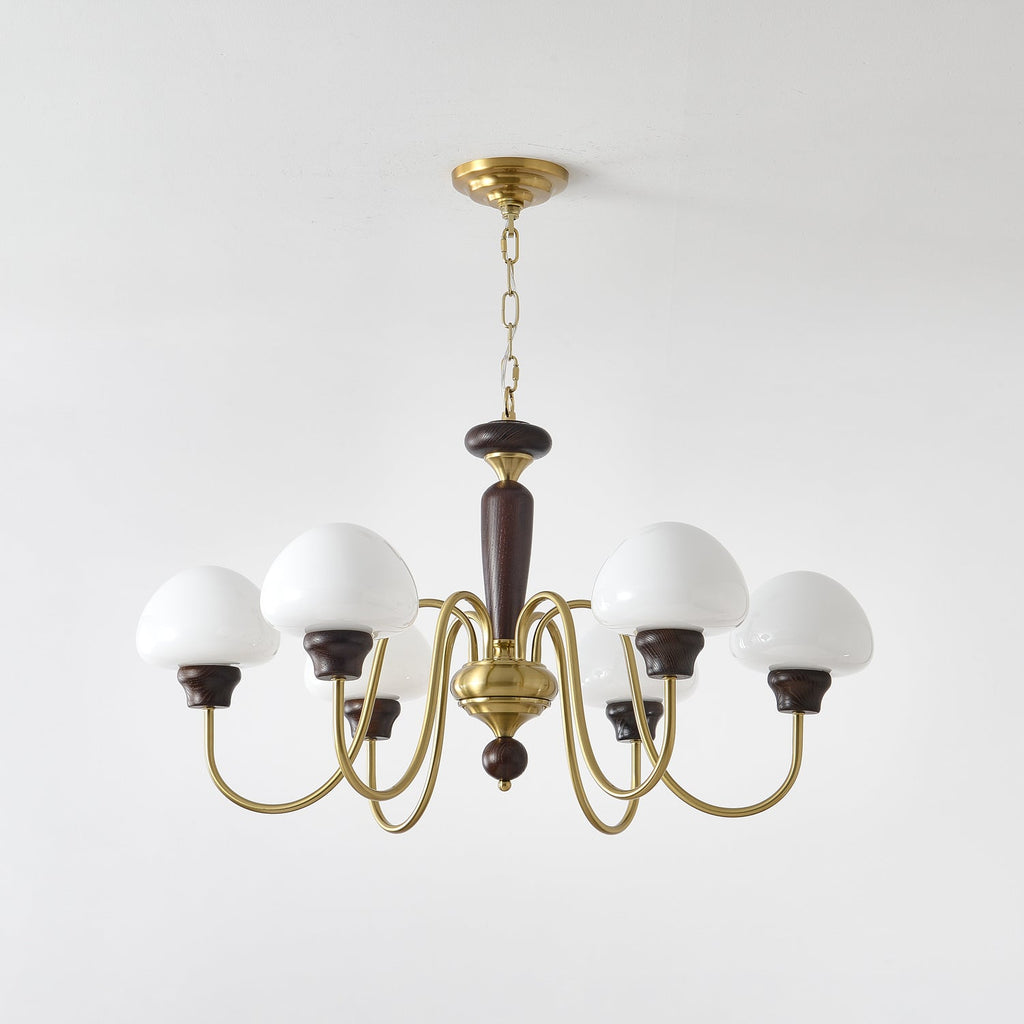 Lustra Lustre Laiton Bois Champignon Classique - Neutralighting