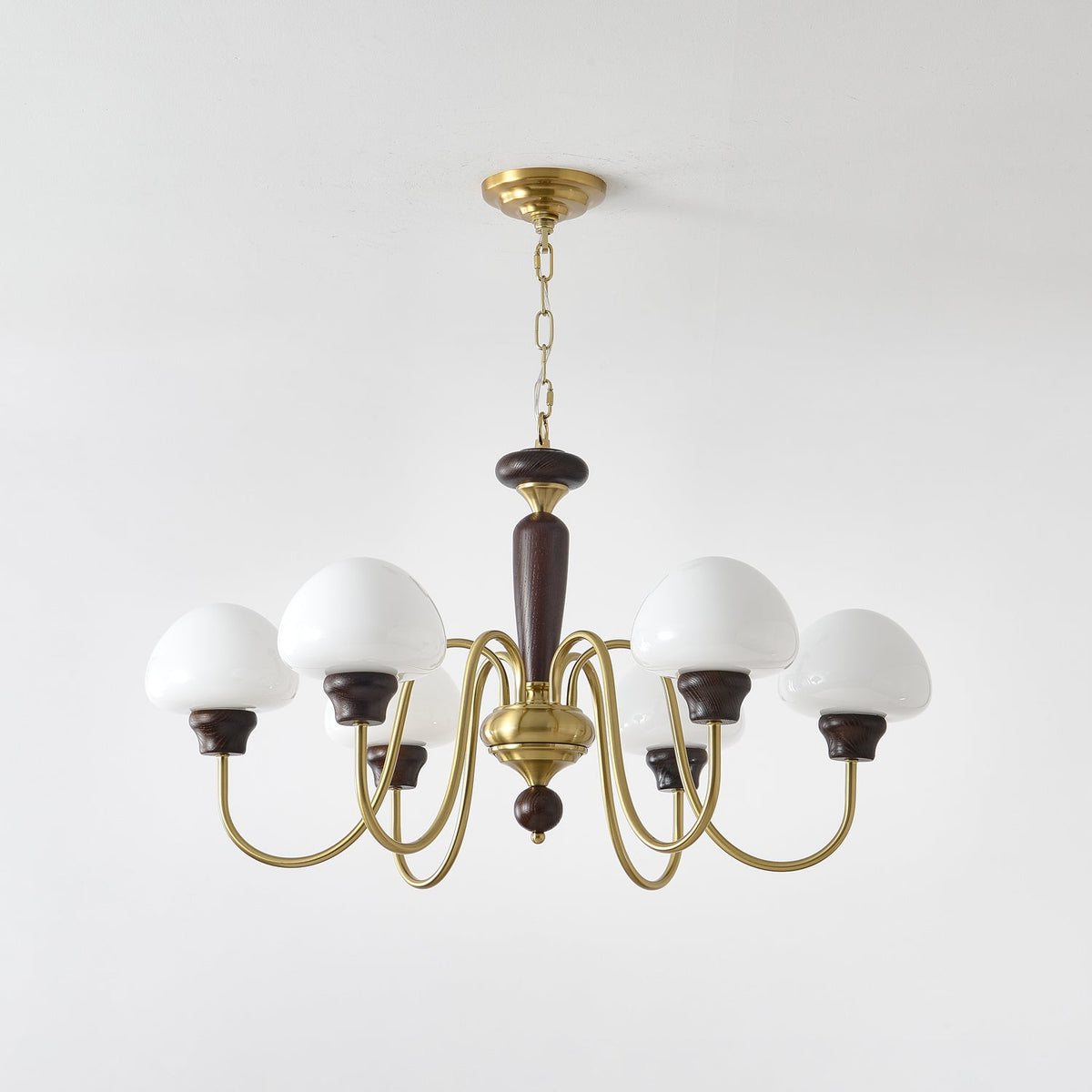Lustra Lustre Laiton Bois Champignon Classique - Neutralighting