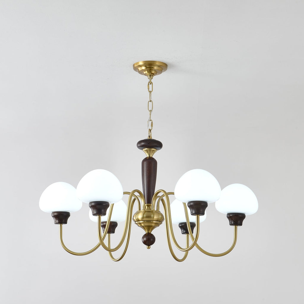 Lustra Lustre Laiton Bois Champignon Classique - Neutralighting