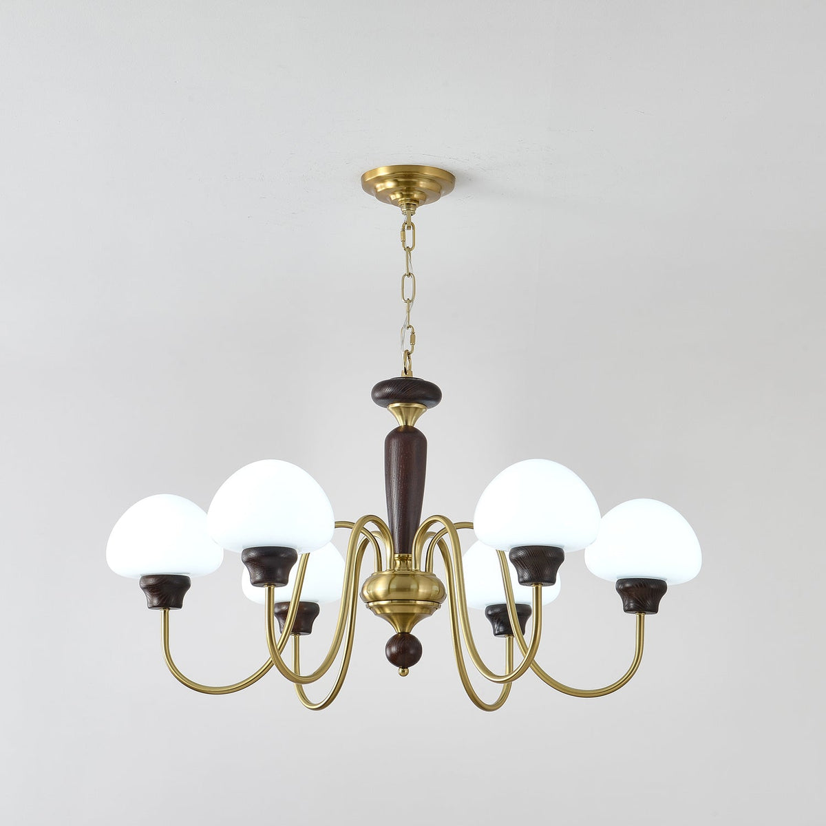 Lustra Lustre Laiton Bois Champignon Classique - Neutralighting
