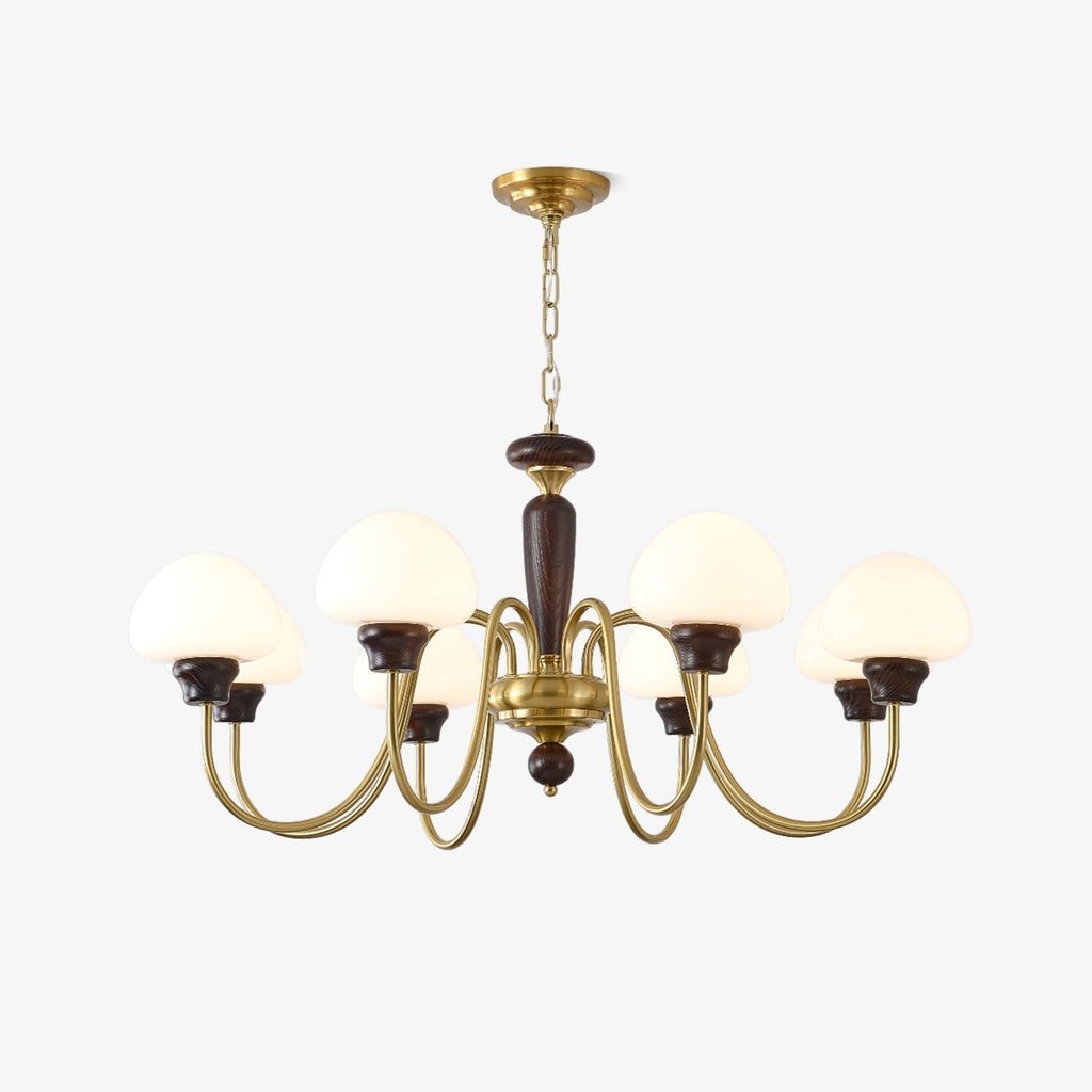 Lustra Lustre Laiton Bois Champignon Classique - Neutralighting