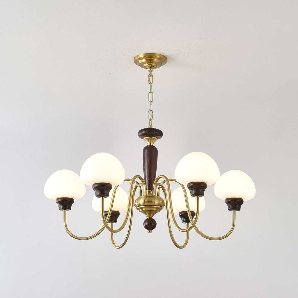 Lustra Lustre Laiton Bois Champignon Classique - Neutralighting