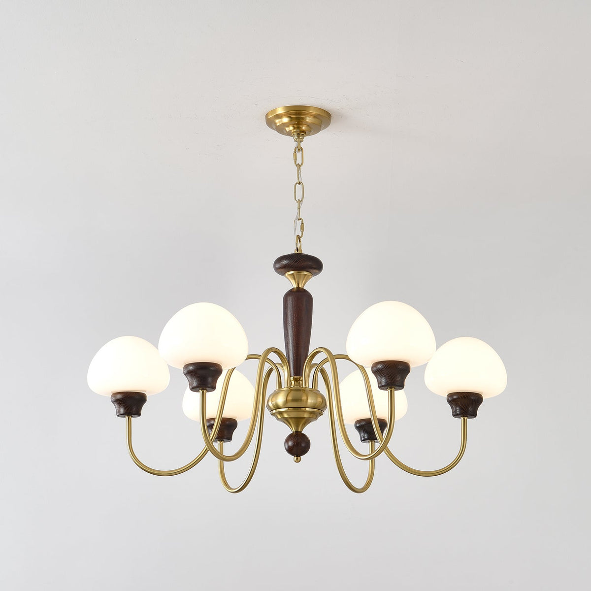 Lustra Lustre Laiton Bois Champignon Classique - Neutralighting