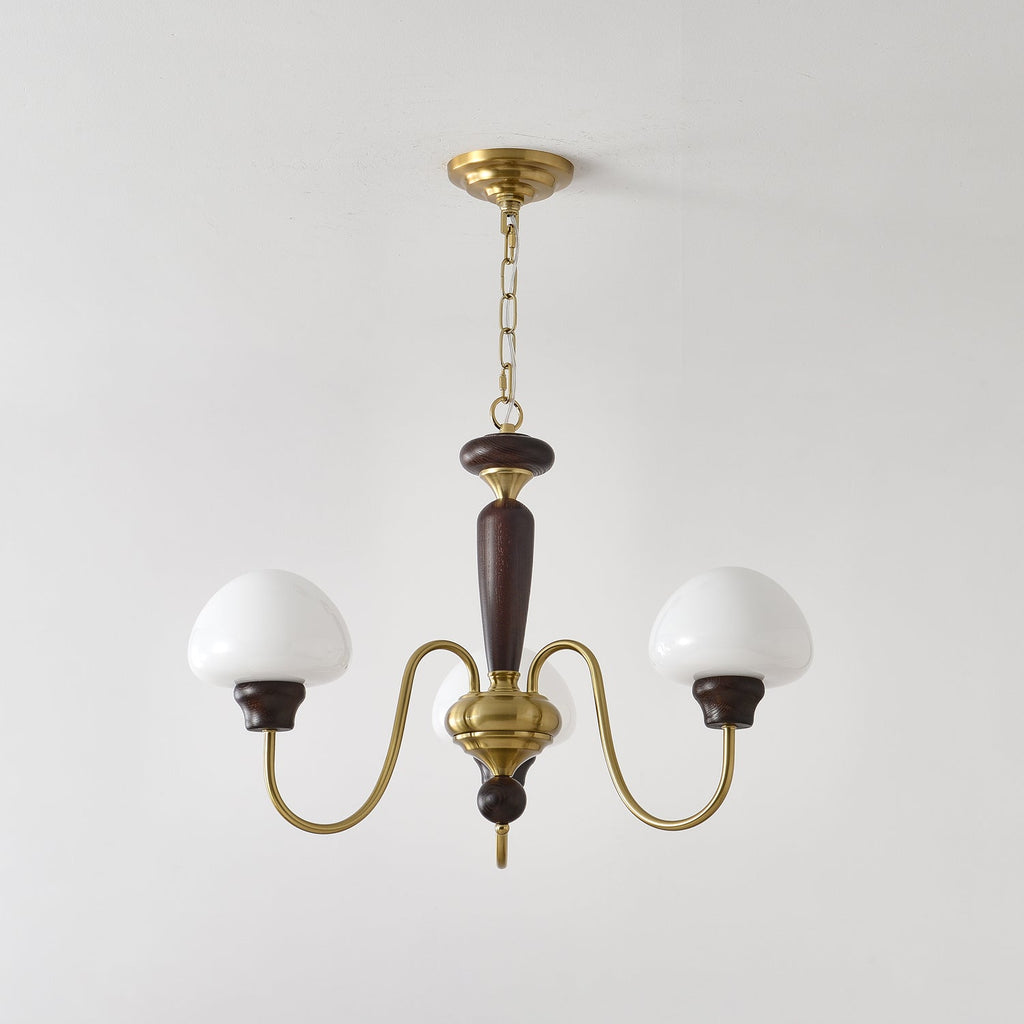 Lustra Lustre Laiton Bois Champignon Classique - Neutralighting