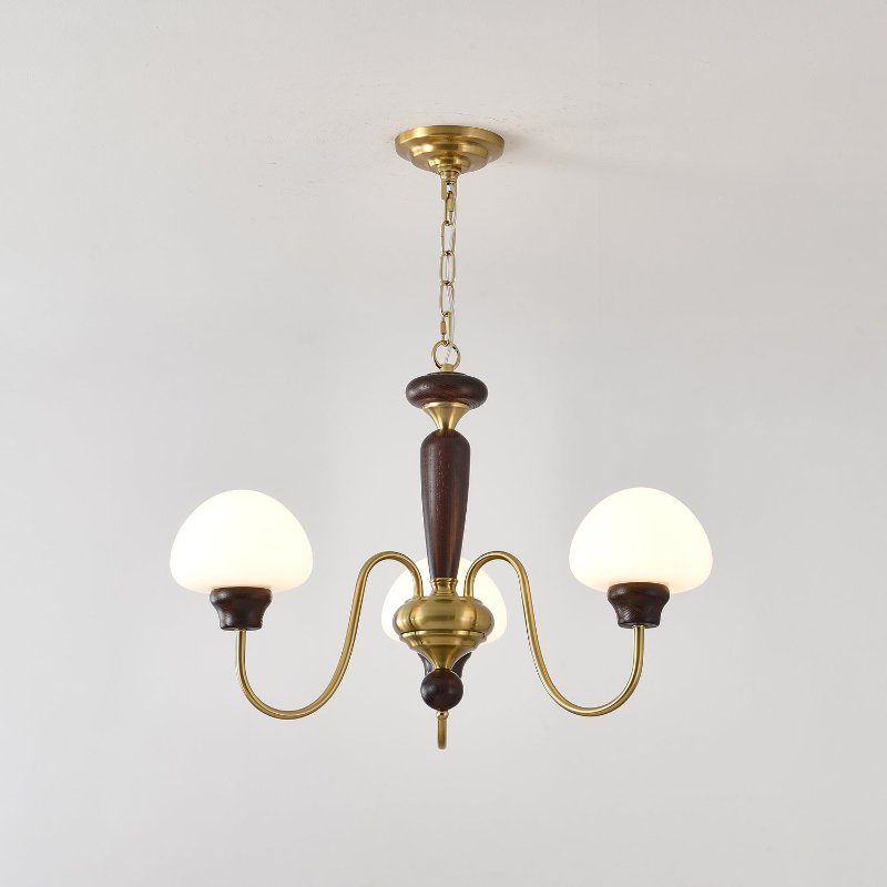 Lustra Lustre Laiton Bois Champignon Classique - Neutralighting
