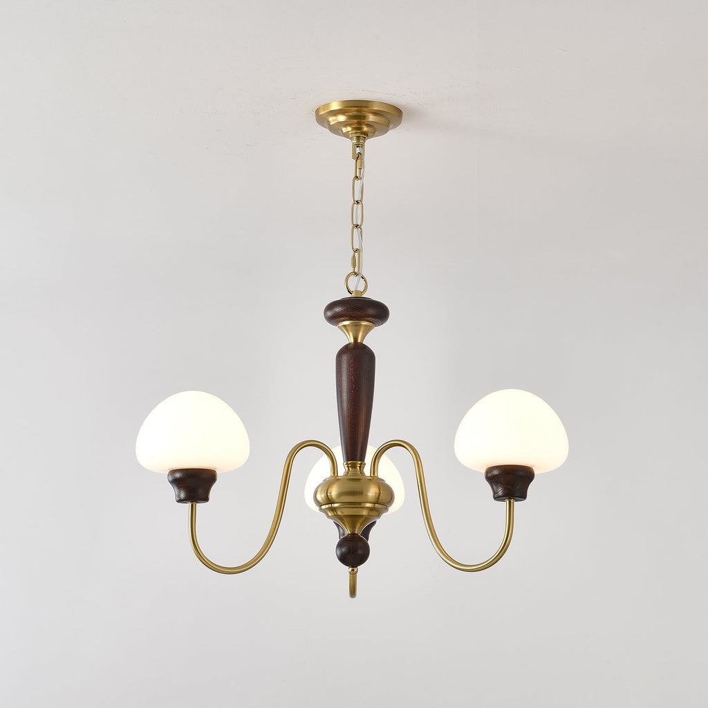 Lustra Lustre Laiton Bois Champignon Classique - Neutralighting