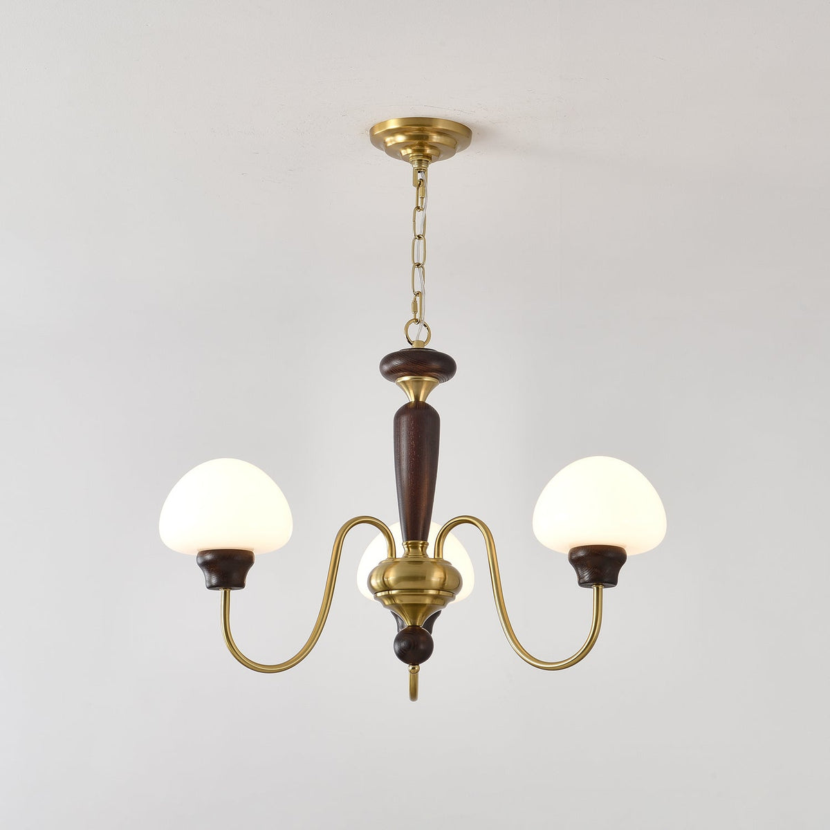 Lustra Lustre Laiton Bois Champignon Classique - Neutralighting
