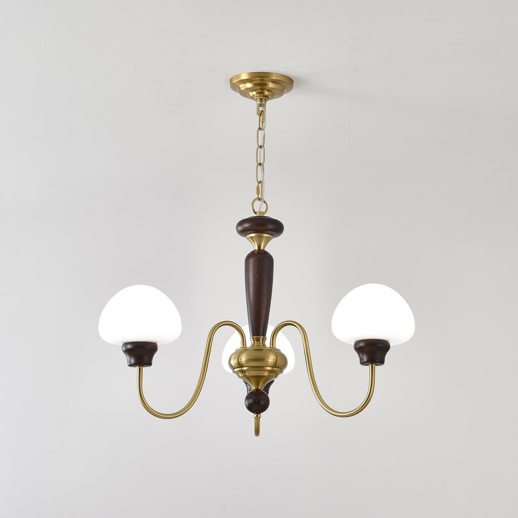 Lustra Lustre Laiton Bois Champignon Classique - Neutralighting