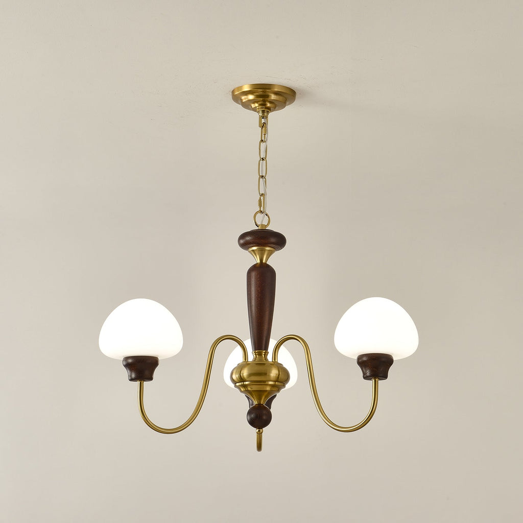 Lustra Lustre Laiton Bois Champignon Classique - Neutralighting