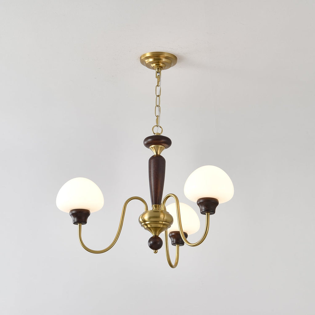 Lustra Lustre Laiton Bois Champignon Classique - Neutralighting