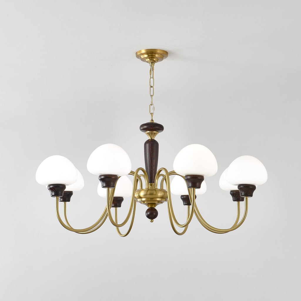 Lustra Lustre Laiton Bois Champignon Classique - Neutralighting