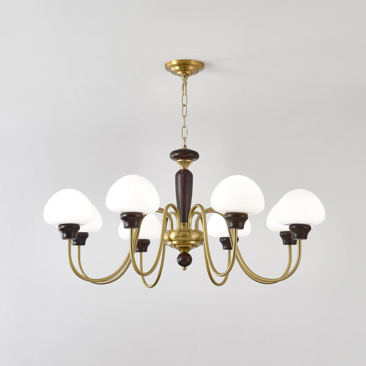 Lustra Lustre Laiton Bois Champignon Classique - Neutralighting