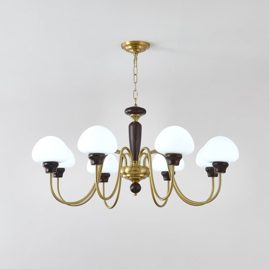 Lustra Lustre Laiton Bois Champignon Classique - Neutralighting