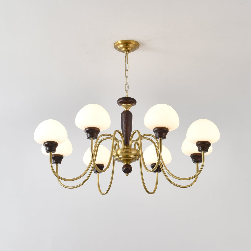 Lustra Lustre Laiton Bois Champignon Classique - Neutralighting