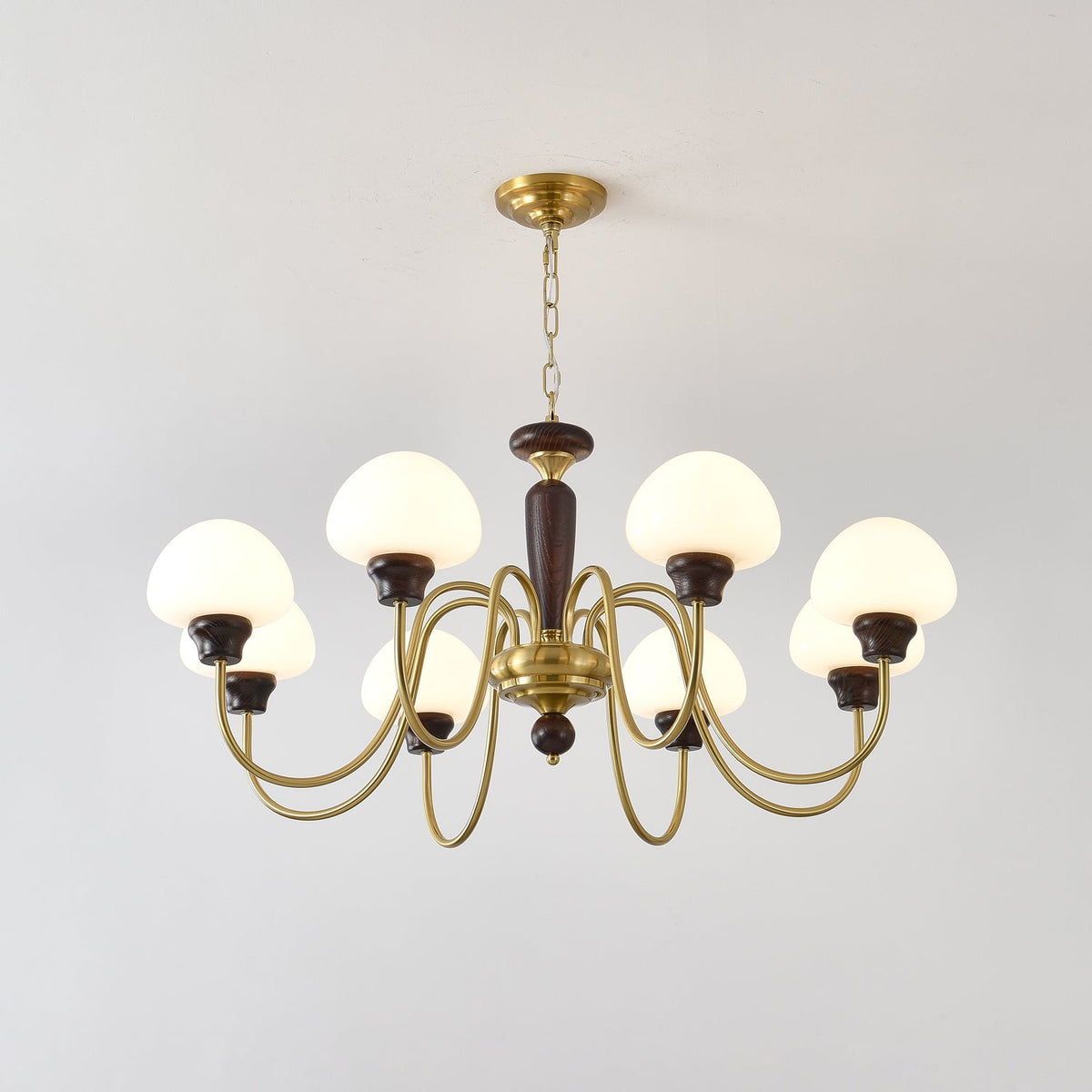 Lustra Lustre Laiton Bois Champignon Classique - Neutralighting
