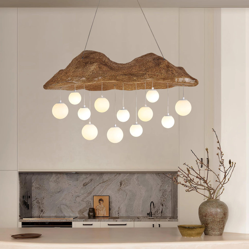 Mushroom Lustre Nuage Canopée Perforée Globes - Neutralighting