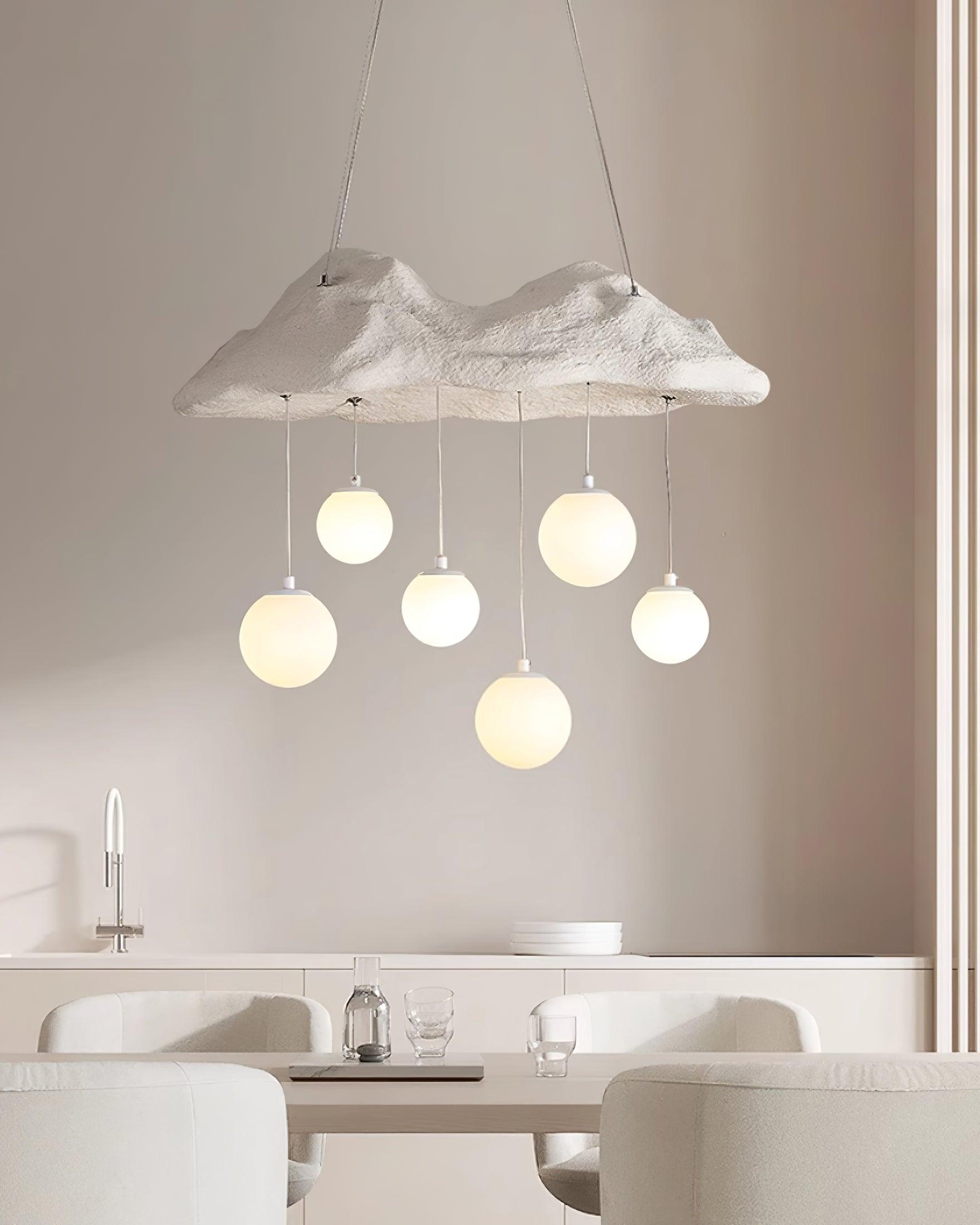 Mushroom Lustre Nuage Canopée Perforée Globes - Neutralighting