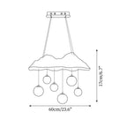 Mushroom Lustre Nuage Canopée Perforée Globes - Neutralighting