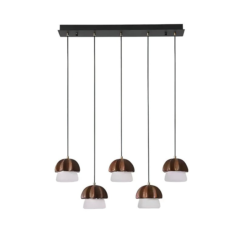 Lustra Suspension Champignon Cluster Bois & Verre - Neutralighting