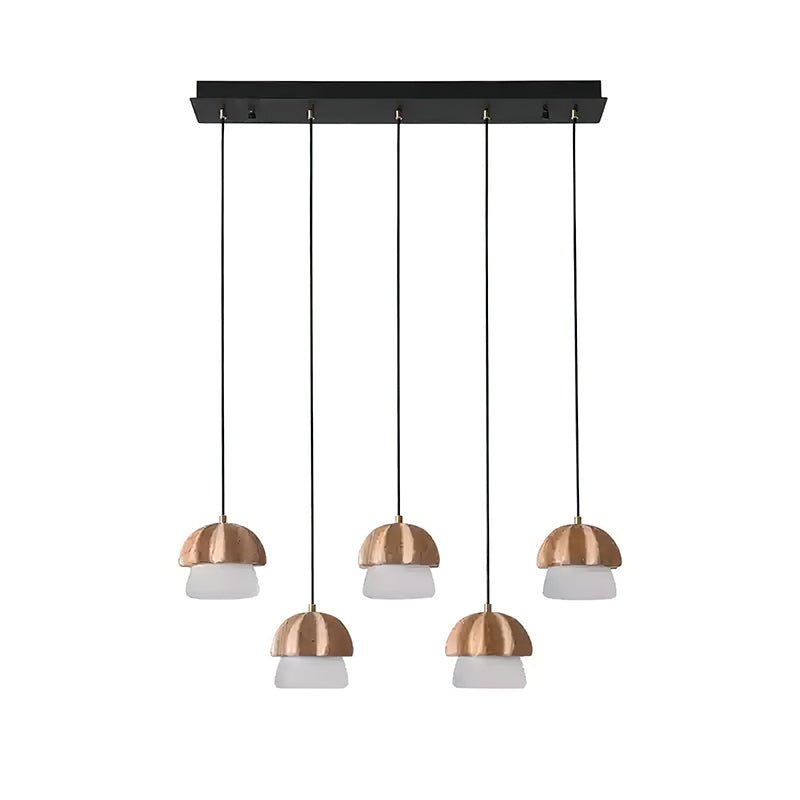 Lustra Suspension Champignon Cluster Bois & Verre - Neutralighting