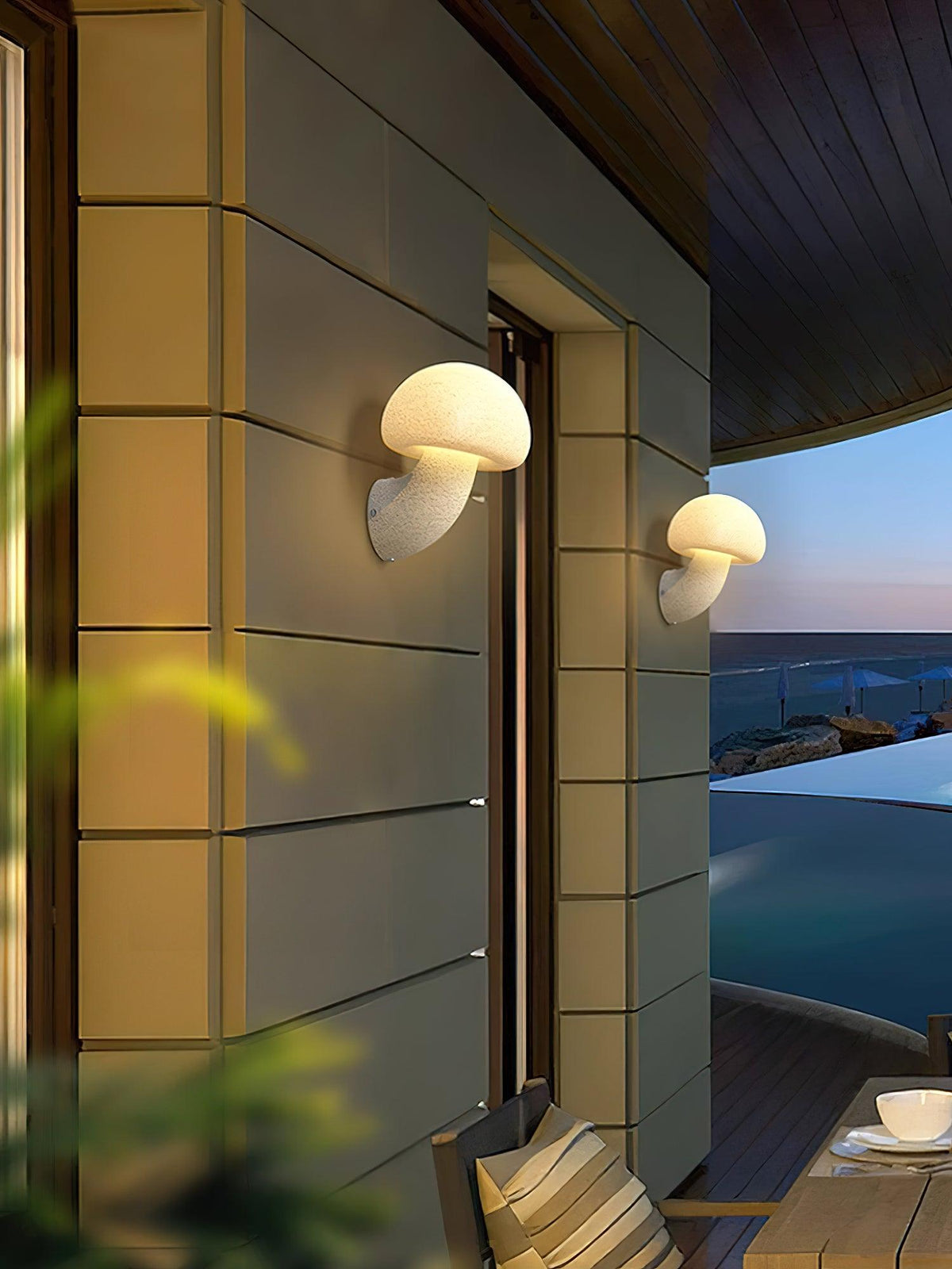 Myvarira Lampe Murale à Champignon Individuel en Résine - Neutralighting