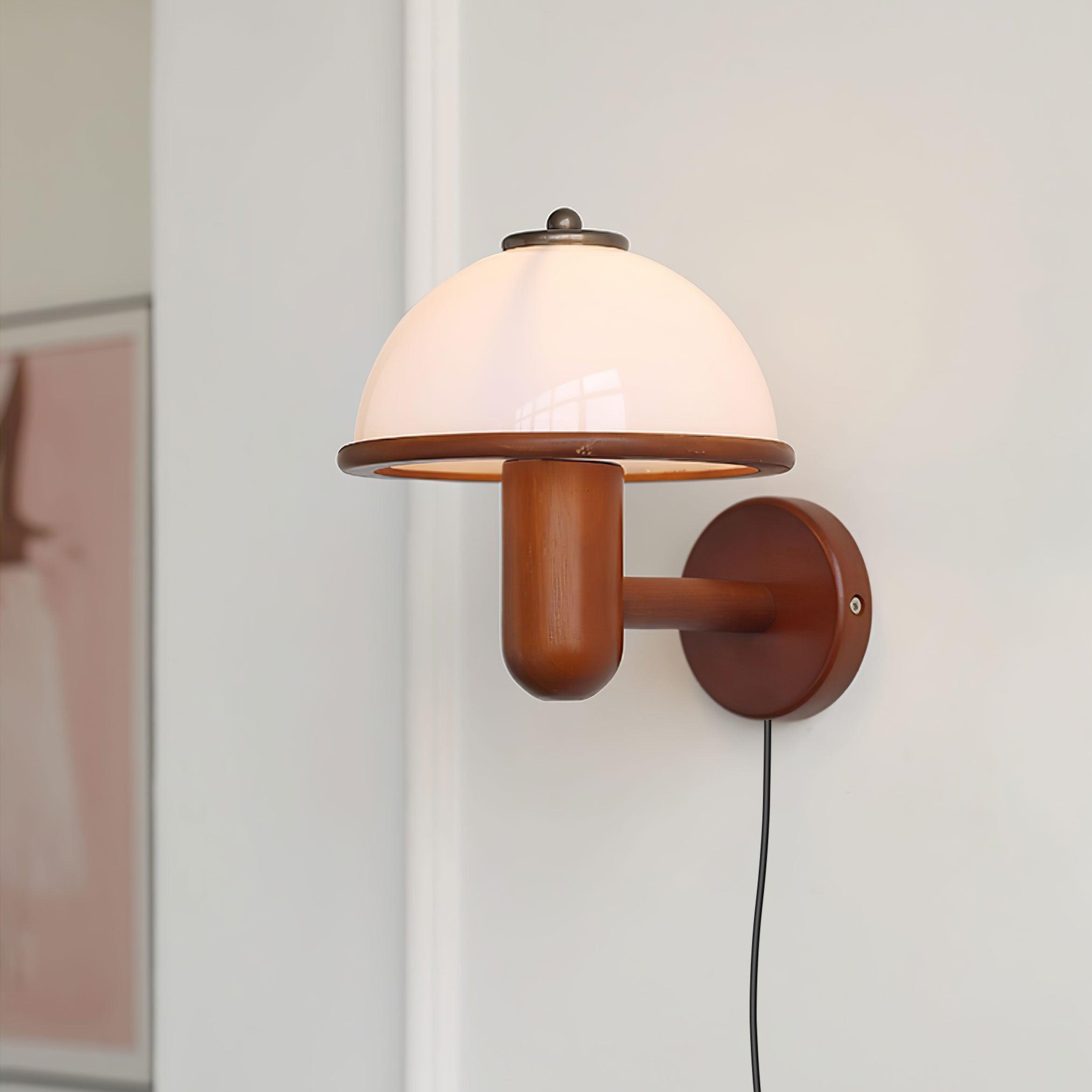 Lustra Applique Murale Champignon Bois de Chêne - Neutralighting