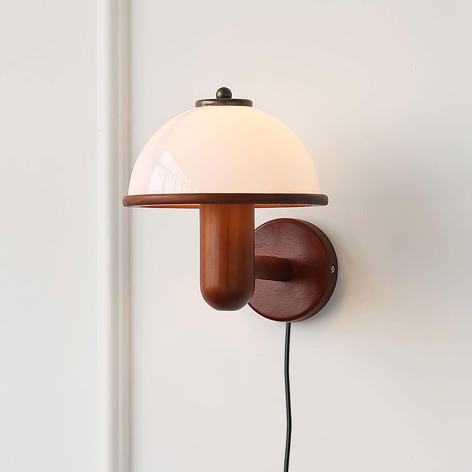 Lustra Applique Murale Champignon Bois de Chêne - Neutralighting