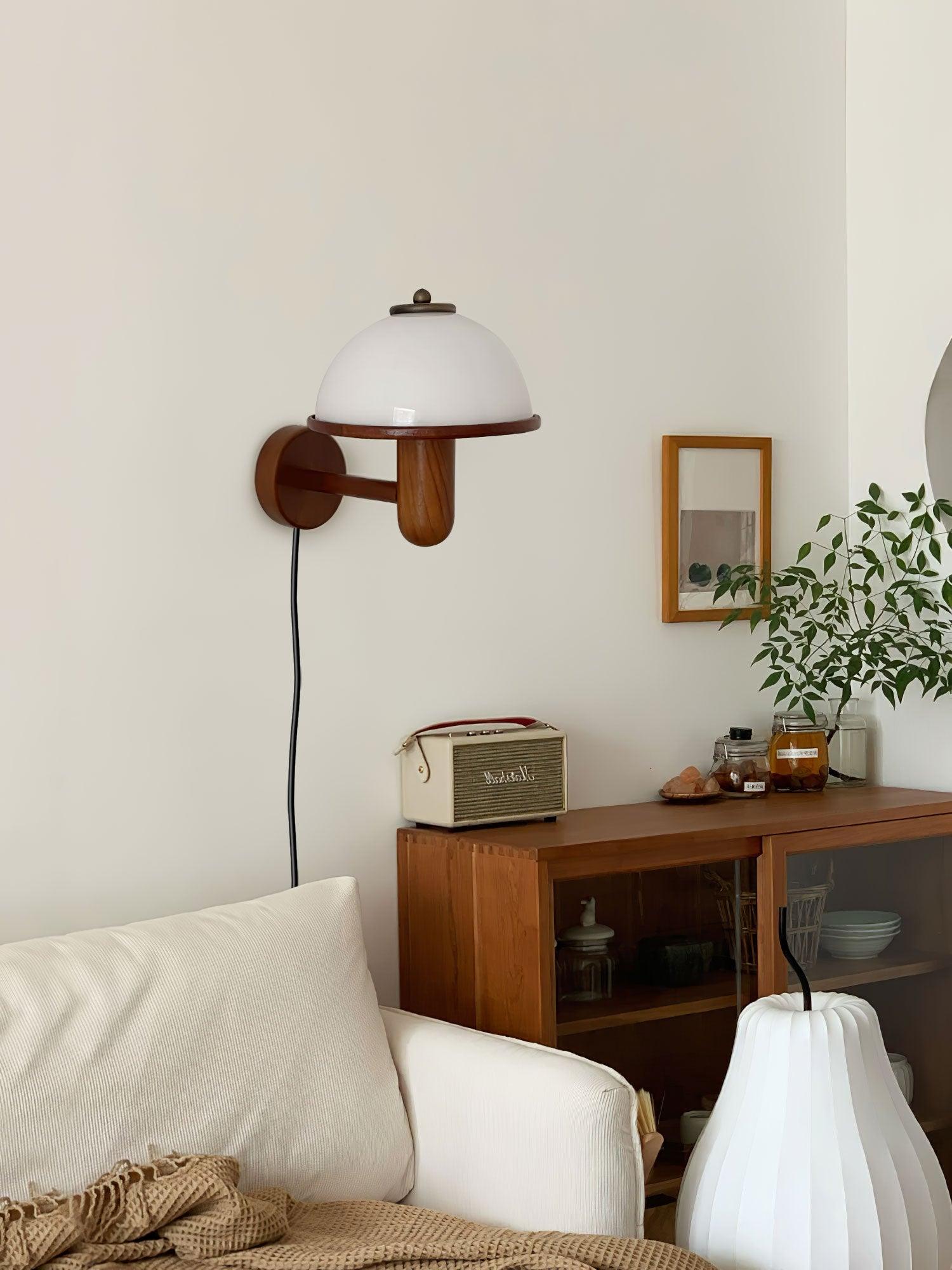 Lustra Wall Lamp Mushroom Wood - Neutralighting