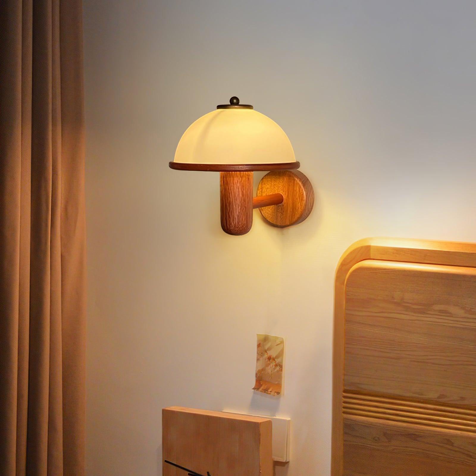 Lustra Applique Murale Champignon Bois de Chêne - Neutralighting