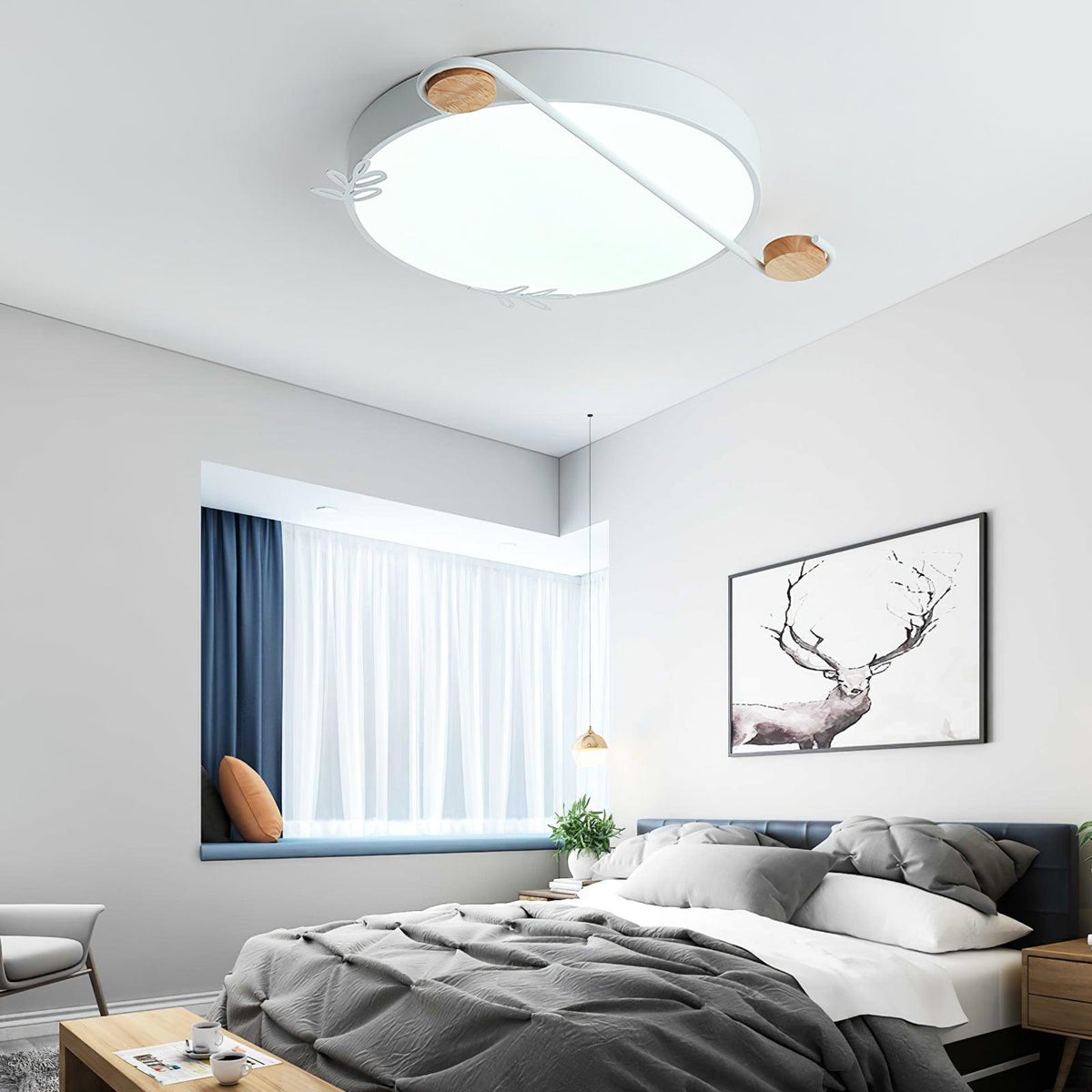 Evzorira Lampe Plafonnier Ronde Art Note Musicale - Neutralighting