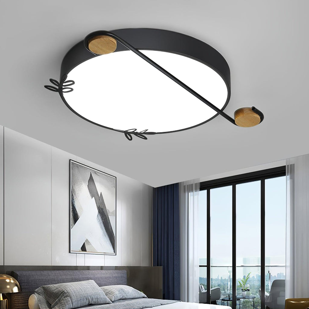Evzorira Lampe Plafonnier Ronde Art Note Musicale - Neutralighting