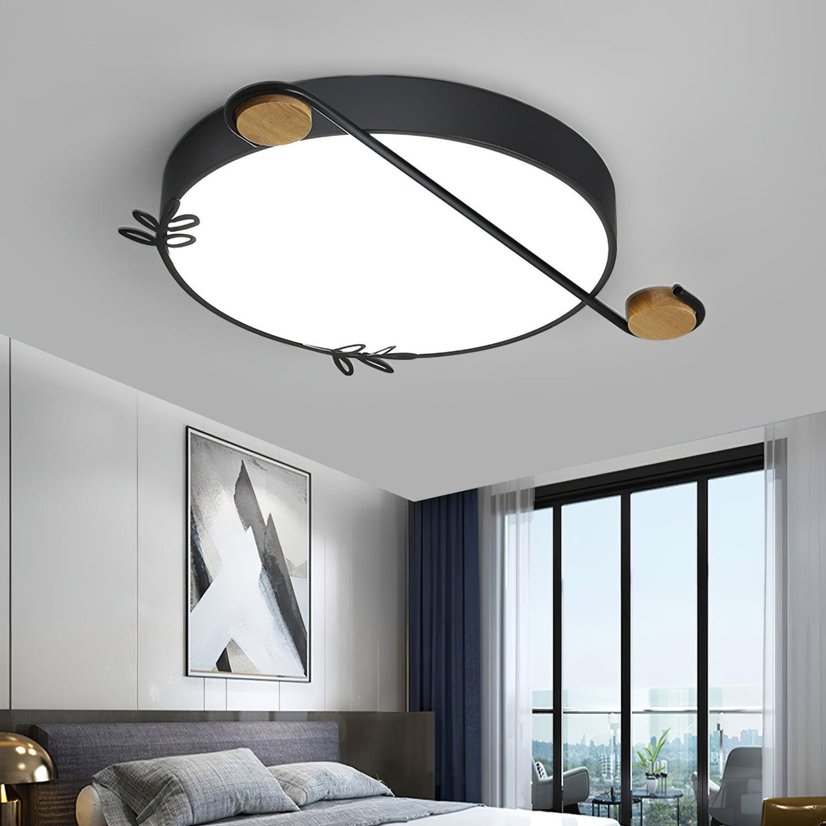Evzorira Lampe Plafonnier Ronde Art Note Musicale - Neutralighting