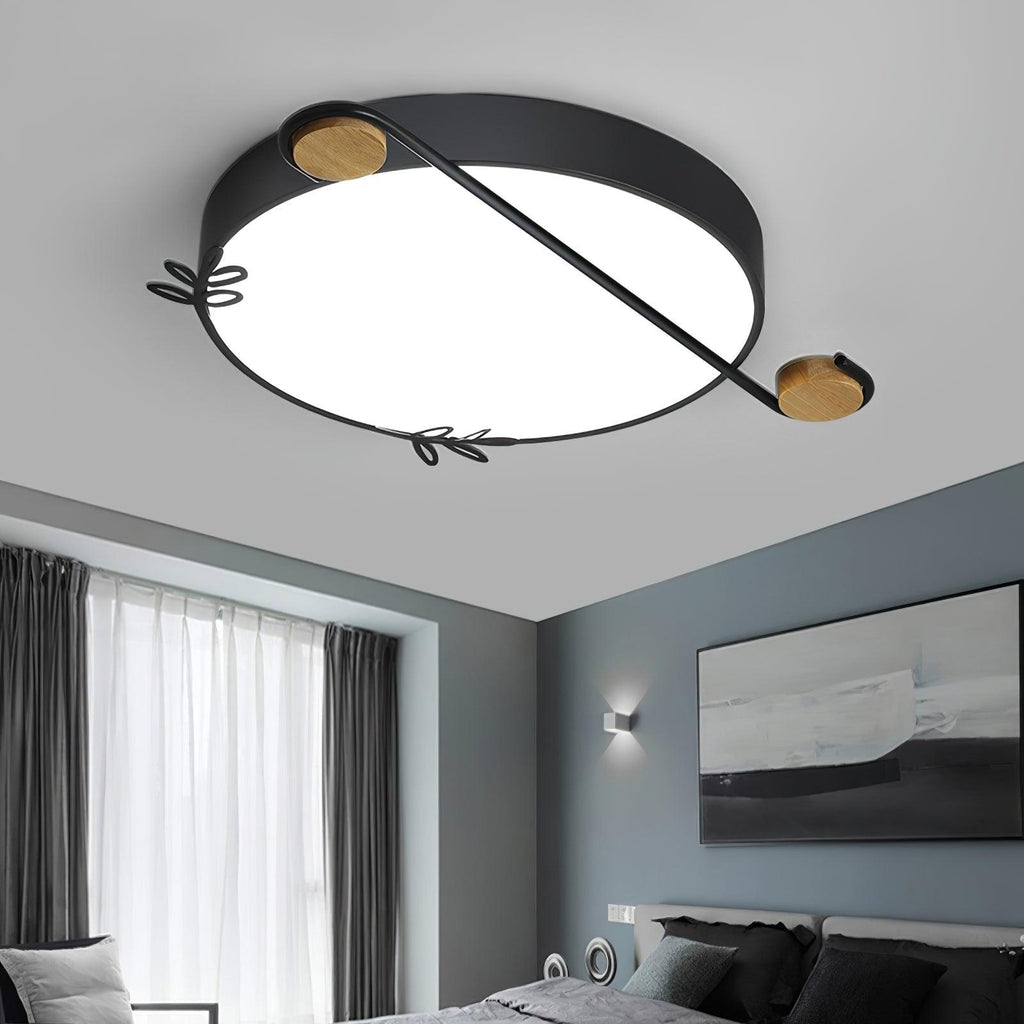 Evzorira Lampe Plafonnier Ronde Art Note Musicale - Neutralighting