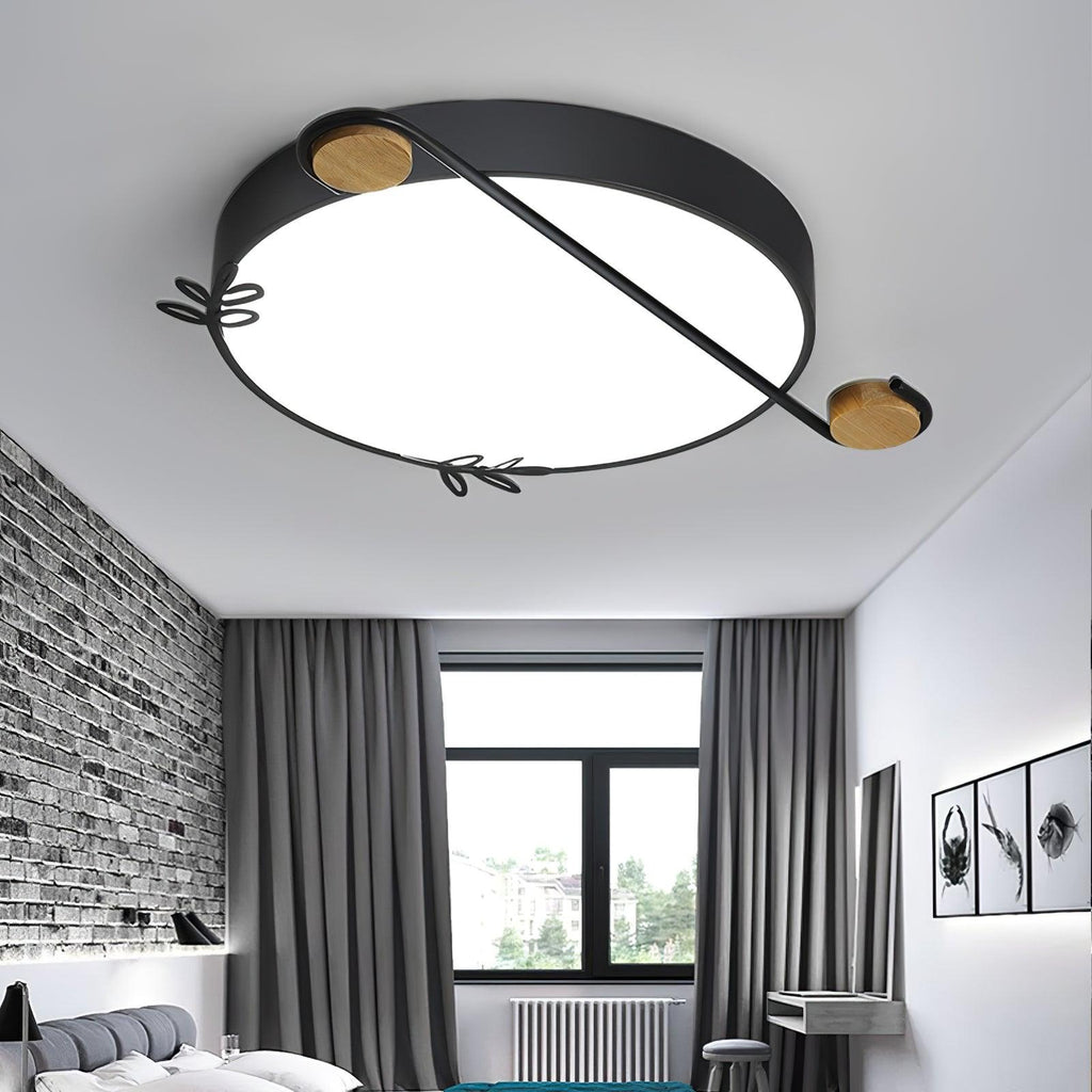 Evzorira Lampe Plafonnier Ronde Art Note Musicale - Neutralighting