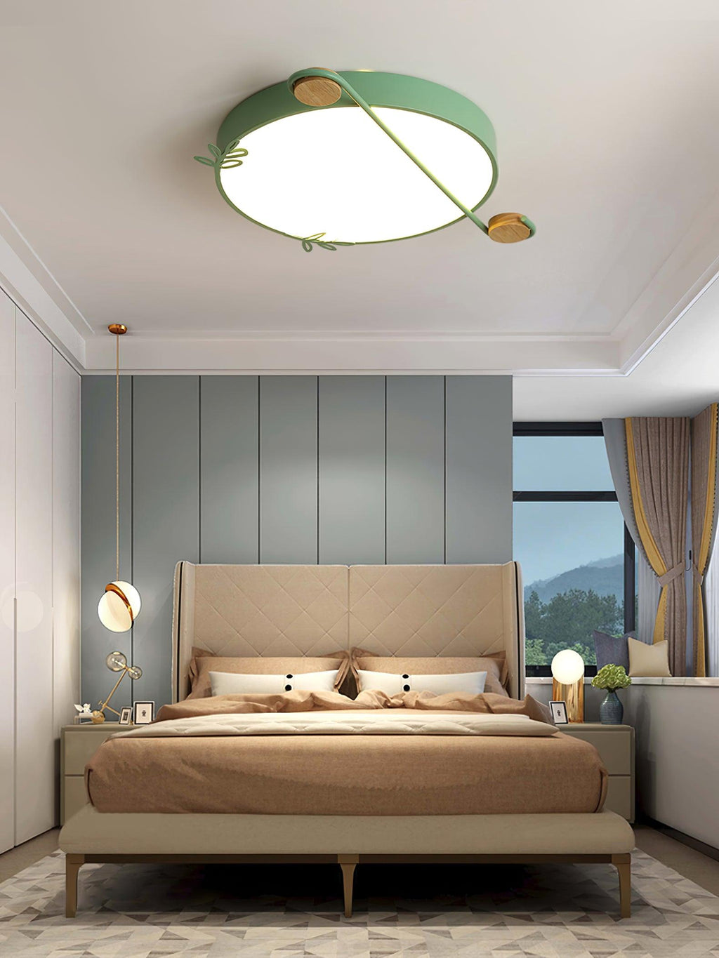 Evzorira Lampe Plafonnier Ronde Art Note Musicale - Neutralighting