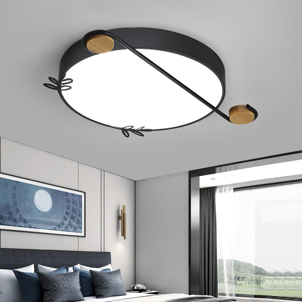 Evzorira Lampe Plafonnier Ronde Art Note Musicale - Neutralighting