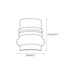 Zeloror Applique Murale en Travertin Créative et Originale - Neutralighting