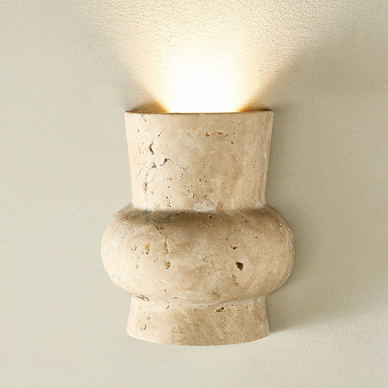 Zeloror Applique Murale en Travertin Créative et Originale - Neutralighting