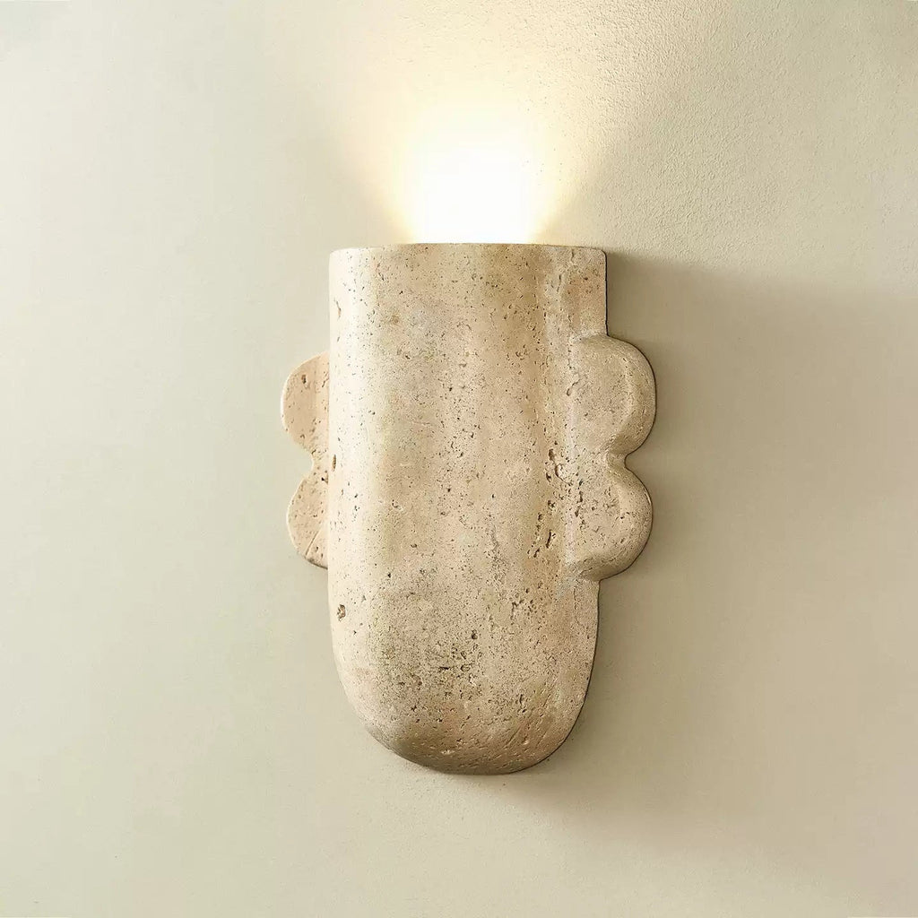 Zeloror Applique Murale en Travertin Créative et Originale - Neutralighting